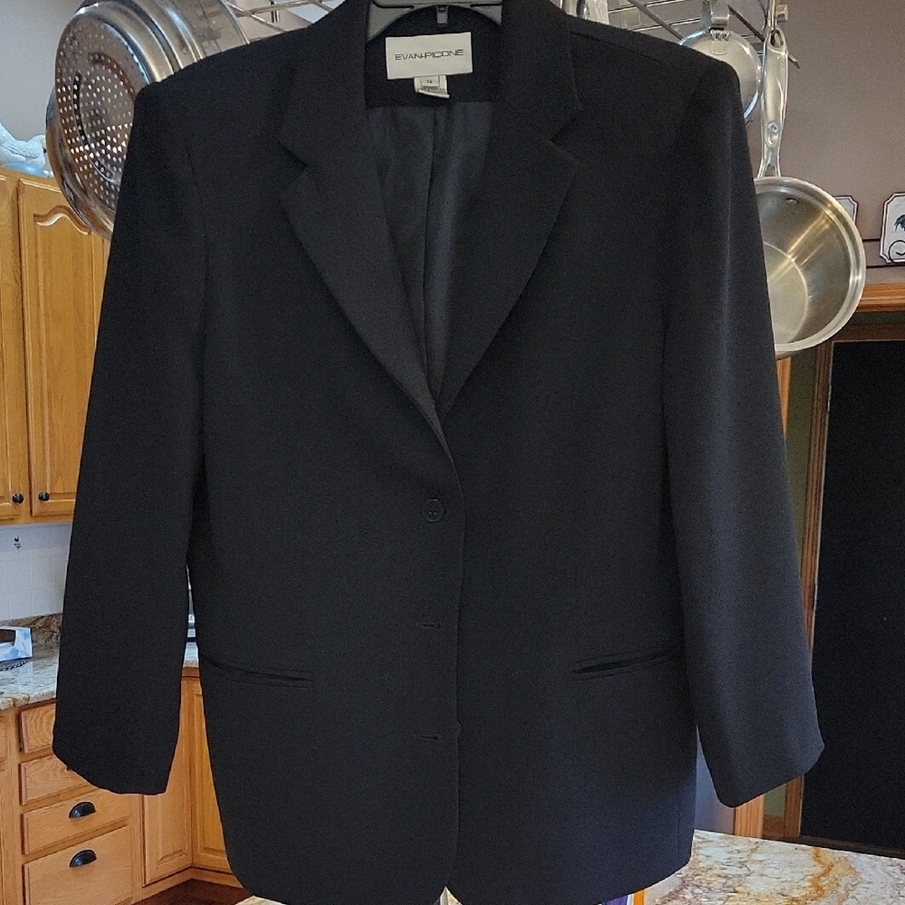 Evan Picone Women's Black Blazer Size 12